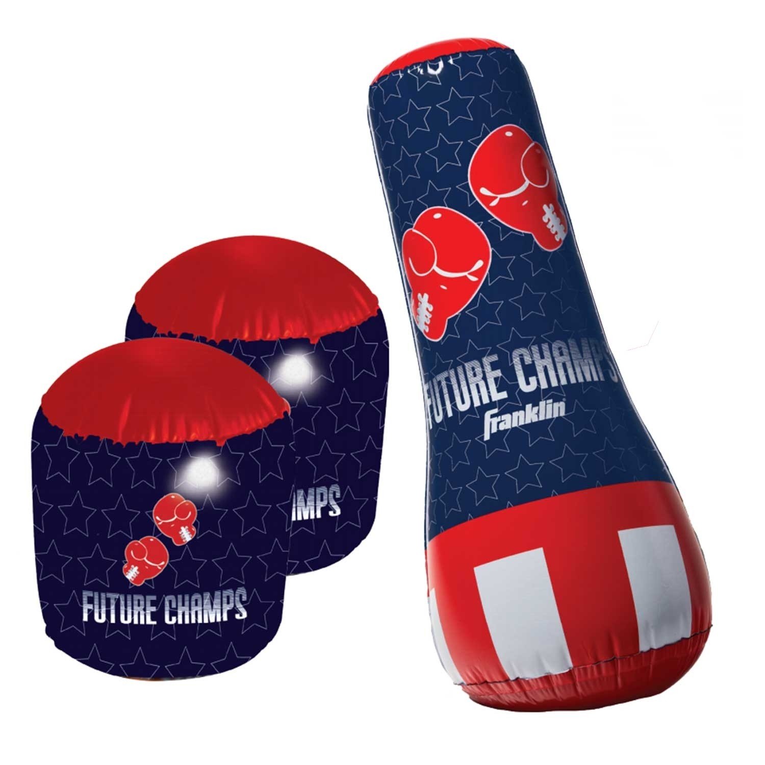 SACO DE BOXEO Y GUANTES INFLABLES