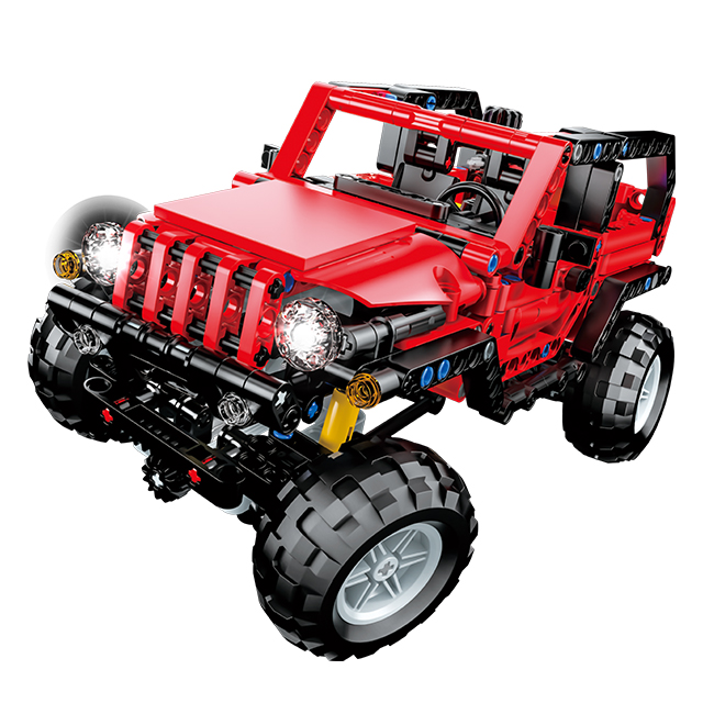 BLOQUES COGO JEEP 4X4 ROJO 501 PZ