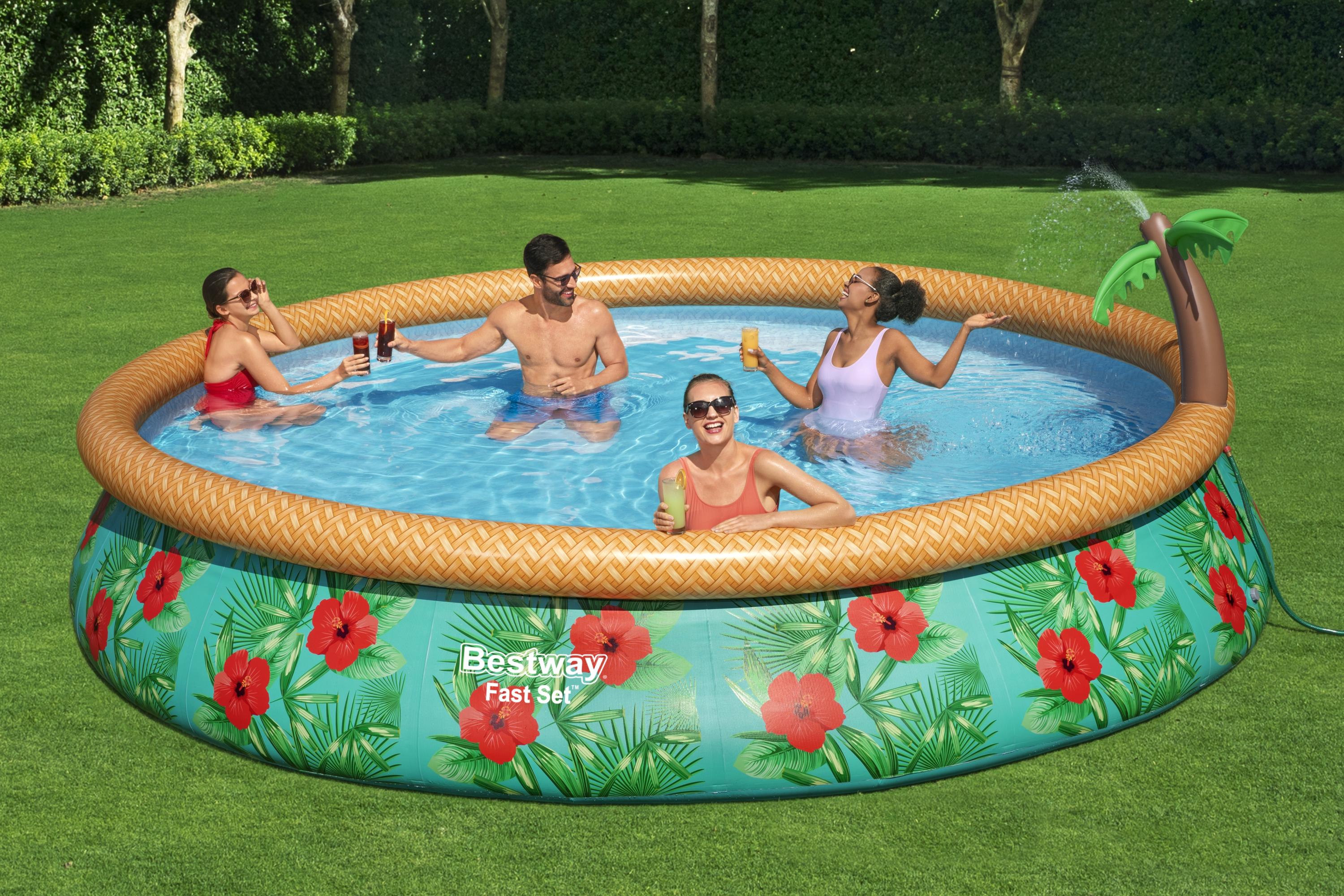 PISCINA REDONDA INFLABLE PARADISE (4.57 M X 84 CM)