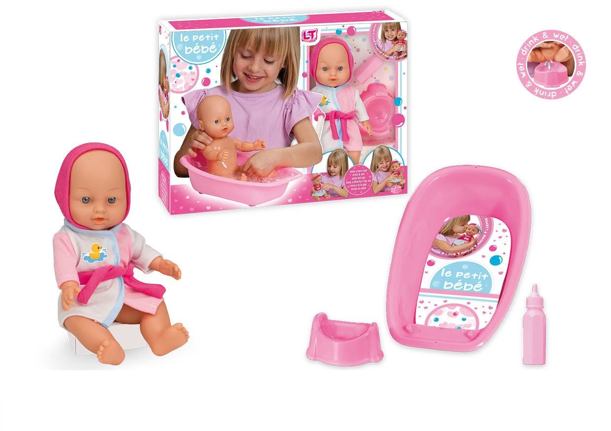 MUÑECA BEBE PETIT BEBE C/BAÑERA