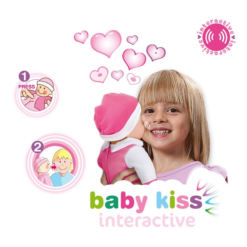 MUÑECA BEBE BABY KISS INTERACTIVA SURTIDA