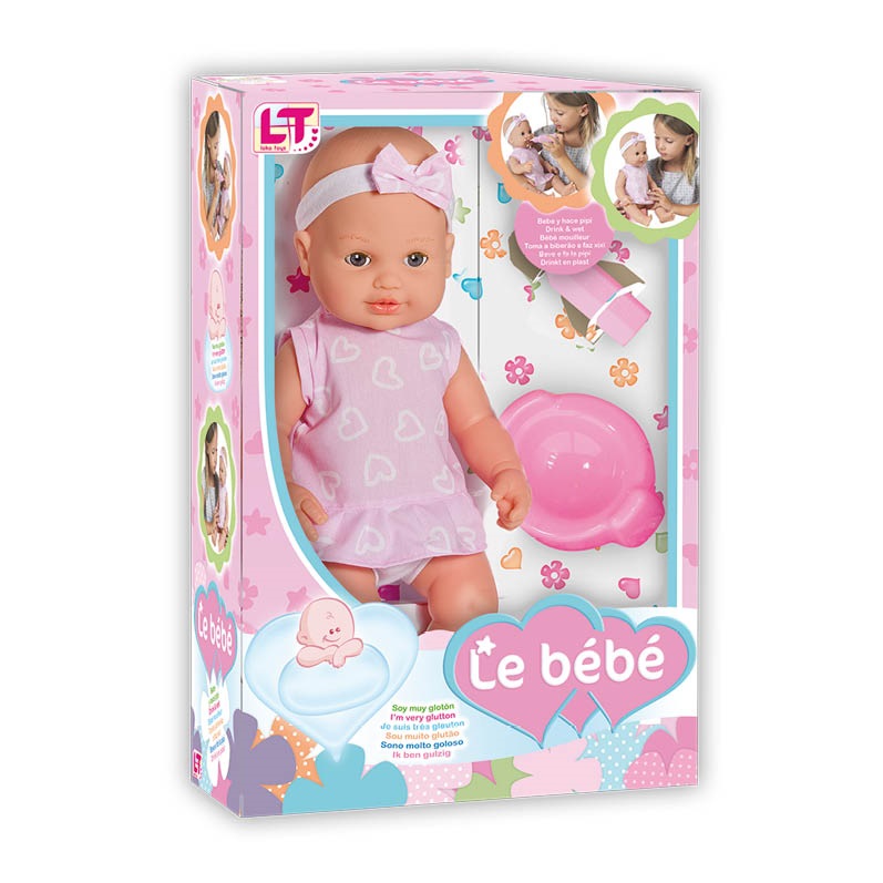 MUÑECA BEBE LE BEBE HACE PIPI