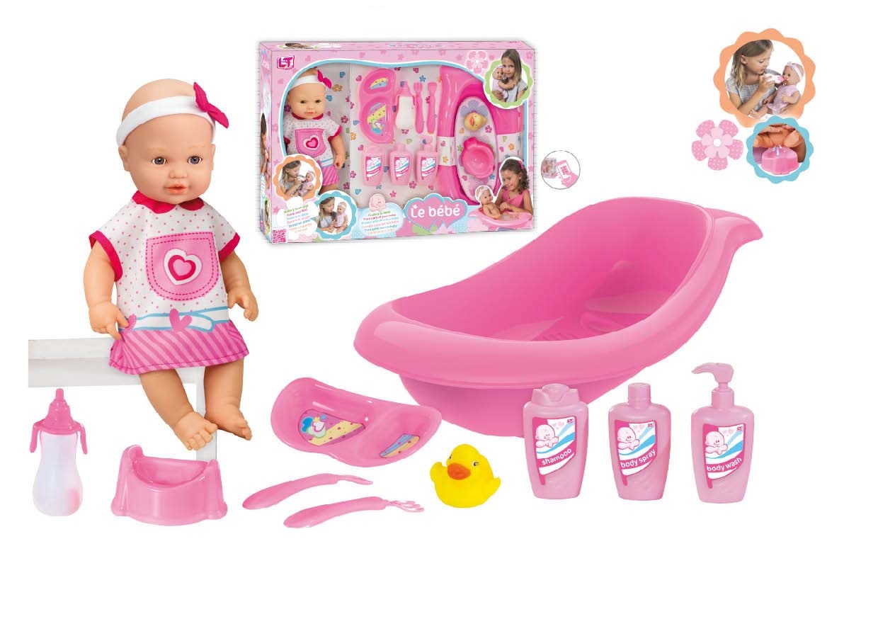 MUÑECA BEBE LE BEBE C/ACCESORIOS