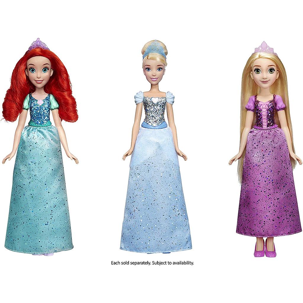 DISNEY PRINCESAS MUÑECA BRILLO REAL