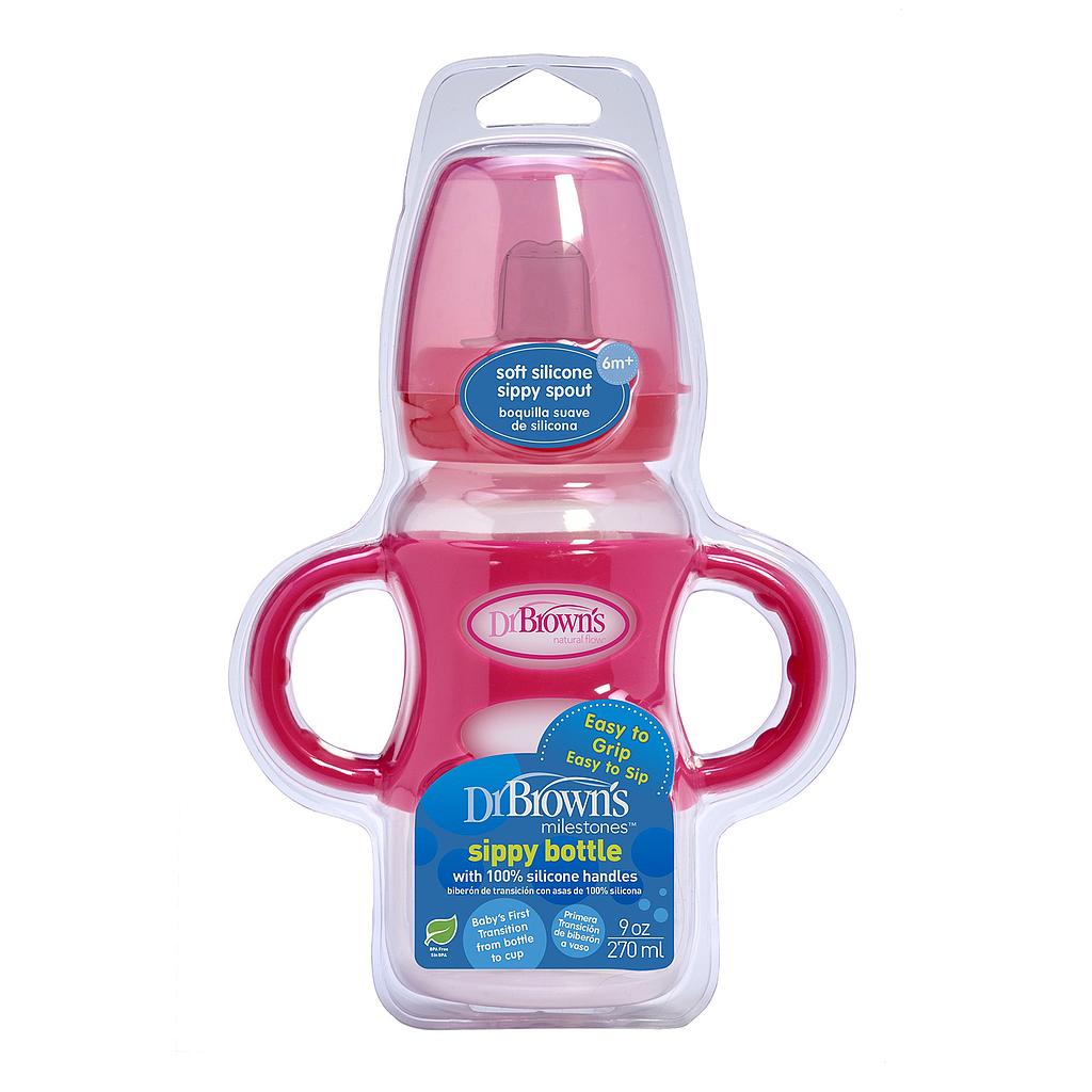 BIBERON B-ANCHA TRANSICION C/ASAS ROSADO 9OZ