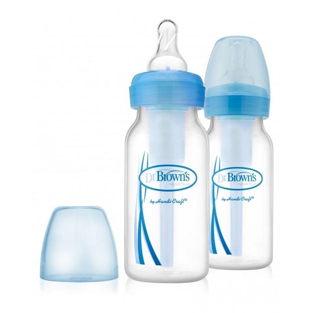 BIBERON B-ESTRECHA OPTIONS+ AZUL 4OZ 2 PZ