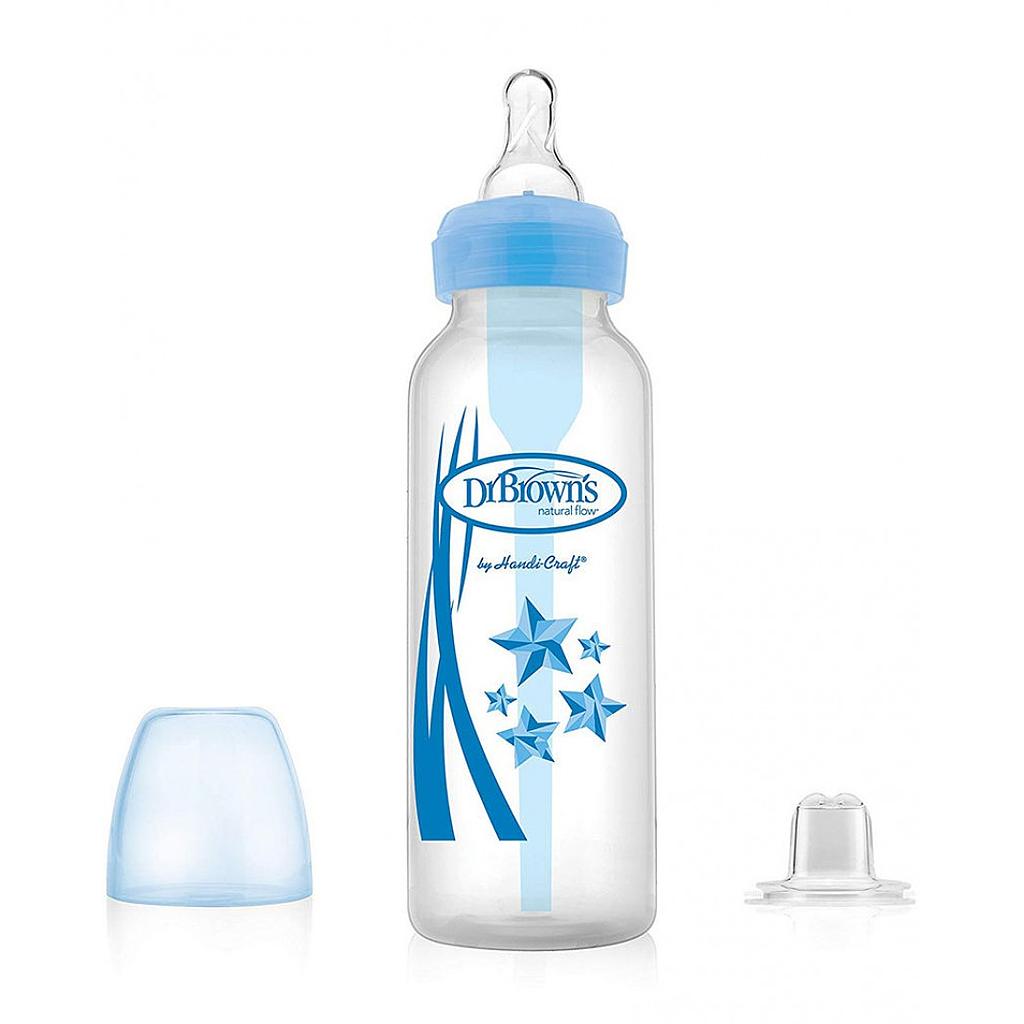 BIBERON B-ESTRECHA OPTIONS+ TRANSICION AZUL 8OZ