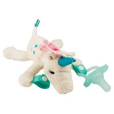 CHUPETA UNA PIEZA C/PELUCHE UNICORNIO