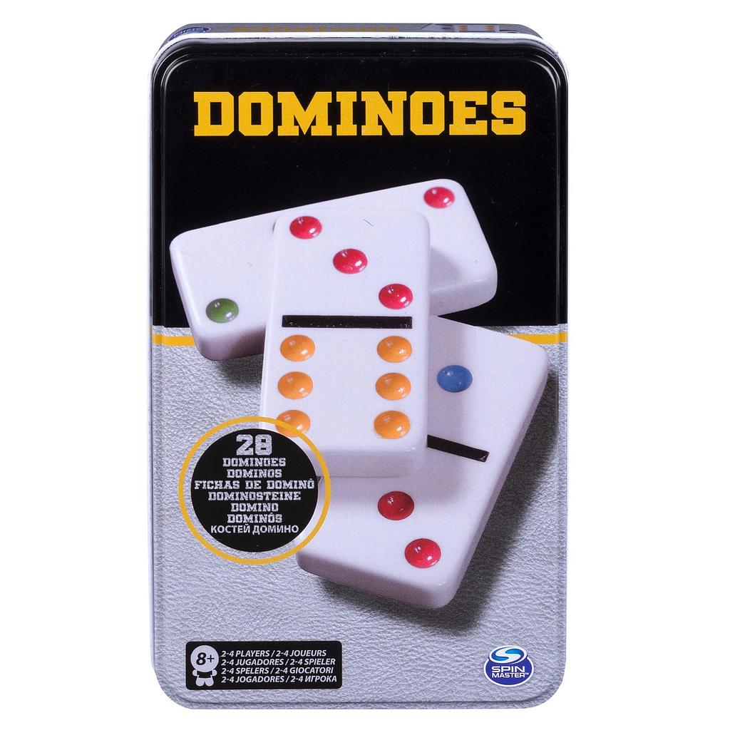 DOMINO SEIS COLORES EN LATA