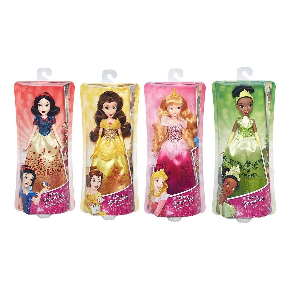 DISNEY PRINCESAS MUÑECA BRILLO REAL