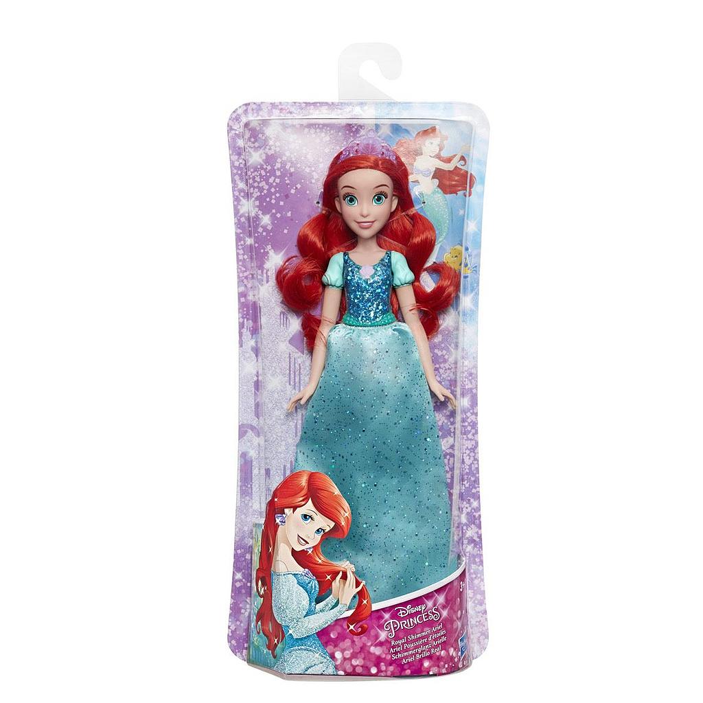 DISNEY PRINCESAS MUÑECA BRILLO REAL