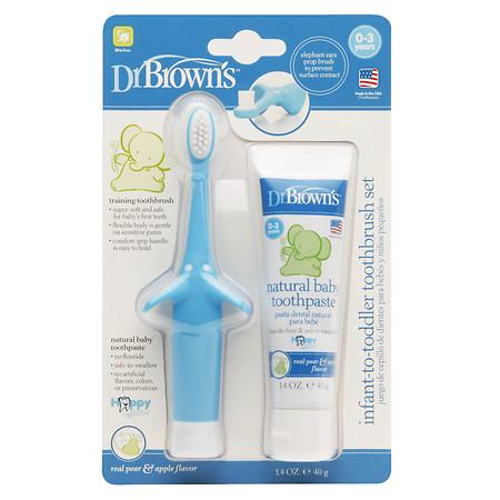 COMBO CEPILLO DE DIENTES Y PASTA CELESTE