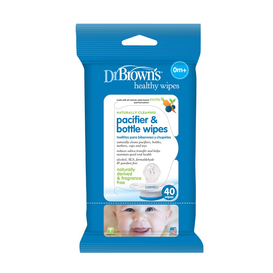 TOALLITAS HUMEDAS BIBERONES Y CHUPETAS 40PZ