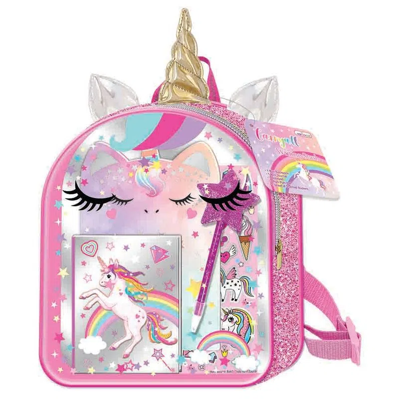 MOCHILA SET BOCETOS UNICORNIO