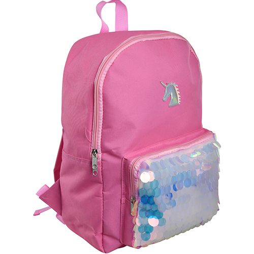 MOCHILA UNICORNIO C/LENTEJUELAS 16&quot;