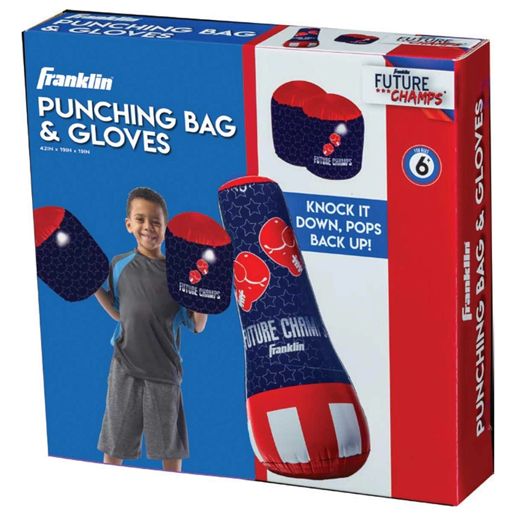 SACO DE BOXEO Y GUANTES INFLABLES
