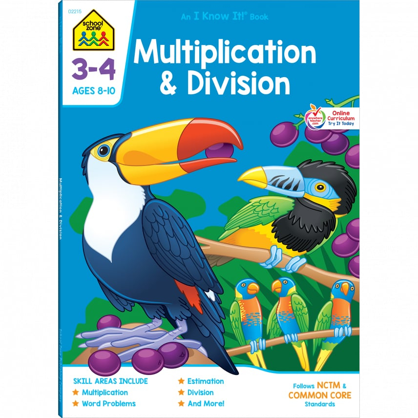 LIBRO DE TRABAJO MULTIPLICACION Y DIVISION GRADO 3-4