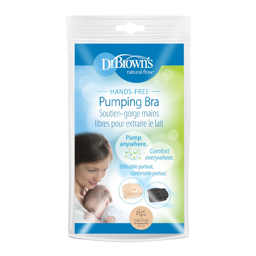 BRASIER EXTRACTOR DE LECHE - MANOS LIBRES BEIGE S/M