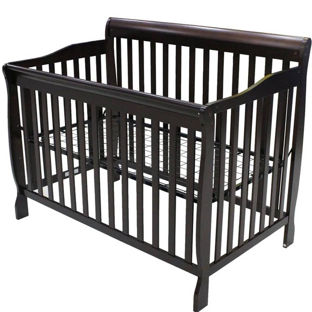 CUNA DE MADERA P/BEBE CHOCOLATE