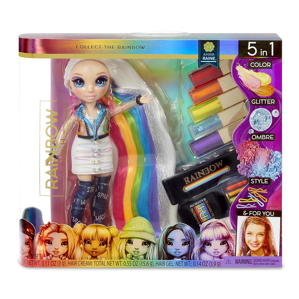 RAINBOW SORPRESA MUÑECA CABELLO ARCOIRIS