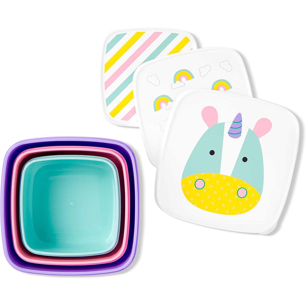CONTENEDOR MERIENDA SET UNICORNIO