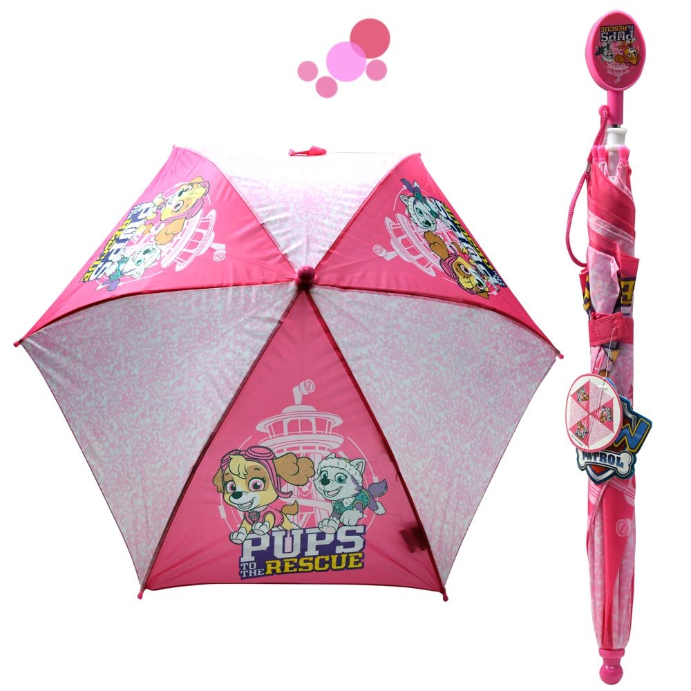 SOMBRILLA PAW PATROL ROSADA
