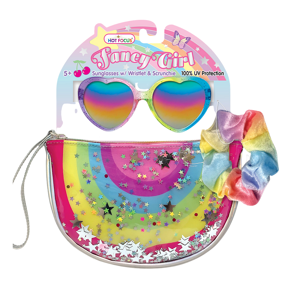 MONEDERO C/LENTES Y ACCESORIOS ARCOIRIS