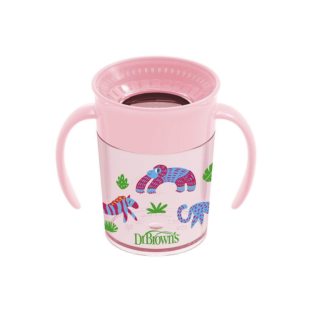 VASO TRANSICION CHEERS 360 DECO ROSADO 7 OZ