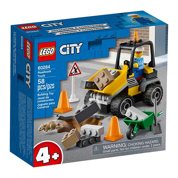 LEGO VEHÍCULO DE OBRAS EN CARRETERA