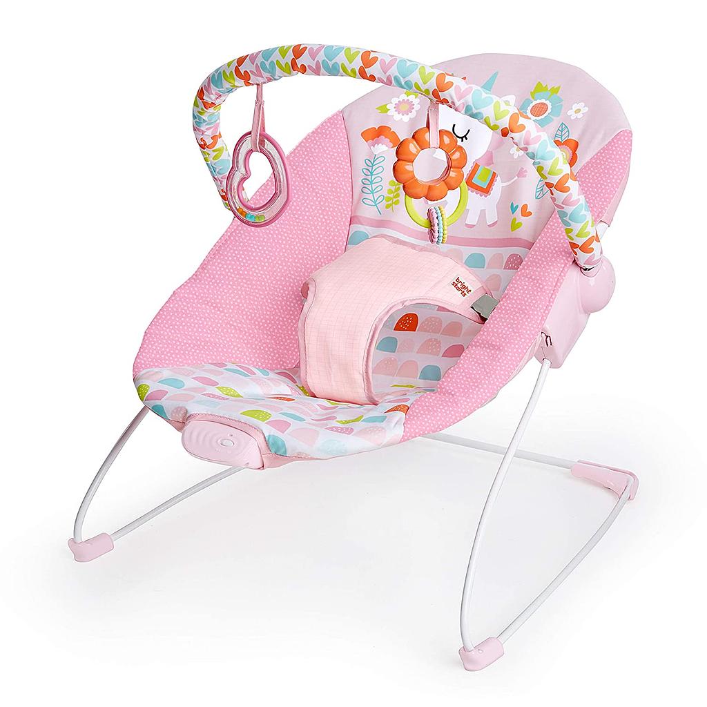 SILLA MECEDORA P/BEBE ROSADA