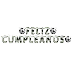 LETRERO FELIZ CUMPLEAÑOS FUTBOL