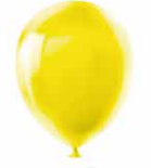 GLOBOS 12&quot; AMARILLO 15 PZ