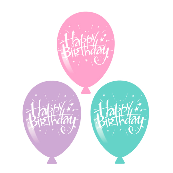 GLOBOS LATEX HAPPY BIRTHDAY 1