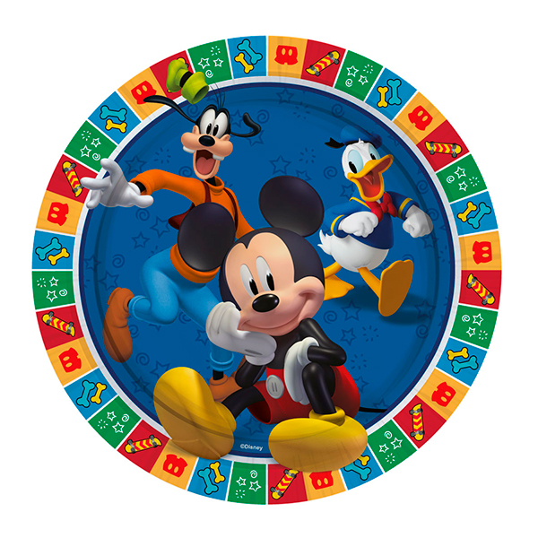PLATOS PIÑATERIA MICKEY MOUSE 7&quot;