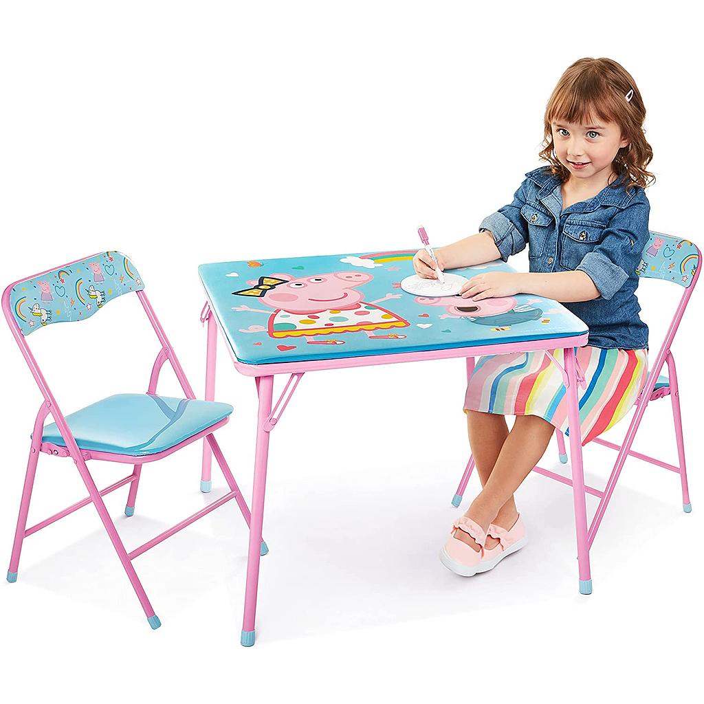 MESA C/SILLA P/ACTIVIDADES PEPPA PIG