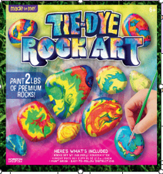 RA DECORACION DE ROCAS TIE DYE