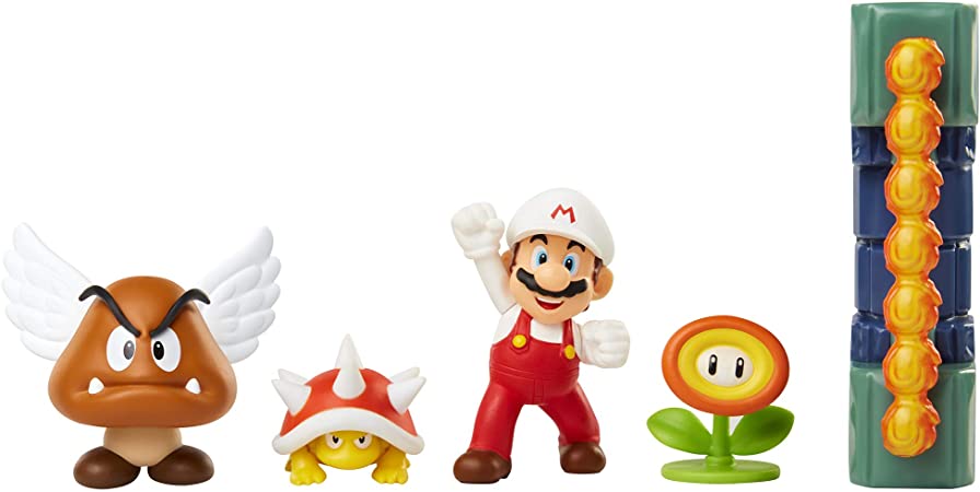 SET DE FIGURA SUPER MARIO BROS CASTILLO DE LAVA