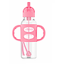 BOTELLA ESTRECHA C/PAJILLA Y ASAS ROSADO 8 ONZ