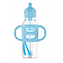 BOTELLA ESTRECHA C/PAJILLA Y ASAS AZUL 8 ONZ