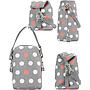BOLSO PARA BIBERONES GRIS C/PUNTOS