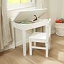 ESCRITORIO Y SILLA PARA NIÑOS BLANCO
