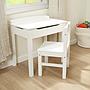 ESCRITORIO Y SILLA PARA NIÑOS BLANCO