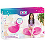 SILLA INFLABLE CONFETI ROSADO