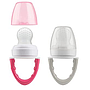ALIMENTADOR DE SILICONA ROSADO/GRIS 2 PZ